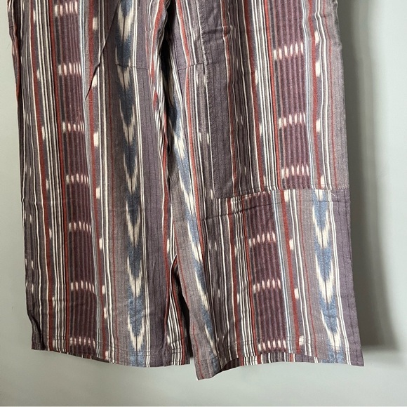 Urban Outfitters BDG Rae Linen Blend Bohemian Printed Cargo Pants Size 8 NWT - Picture 6 of 16